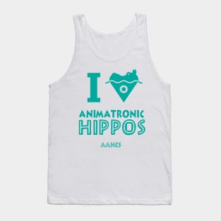 I Heart Animatronic Hippos Tank Top